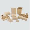 Factory hotel guest rooms, bamboo and wood material tissue boxes, trash cans, water bottle trays, tea boxes, item boxes, consumables boxes Application Scenario
